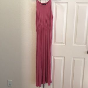 Mauve maxi with cinched waist